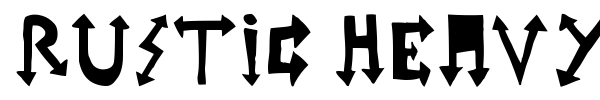 Rustic Heavy Metal font preview